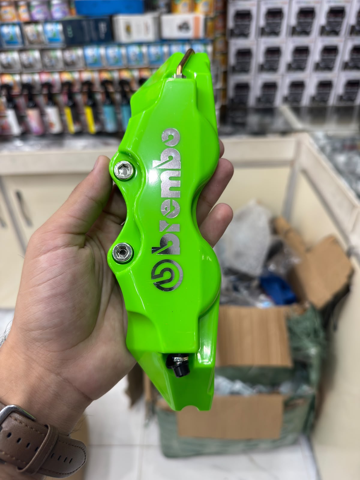Lime Green Brembo Brake Callipers