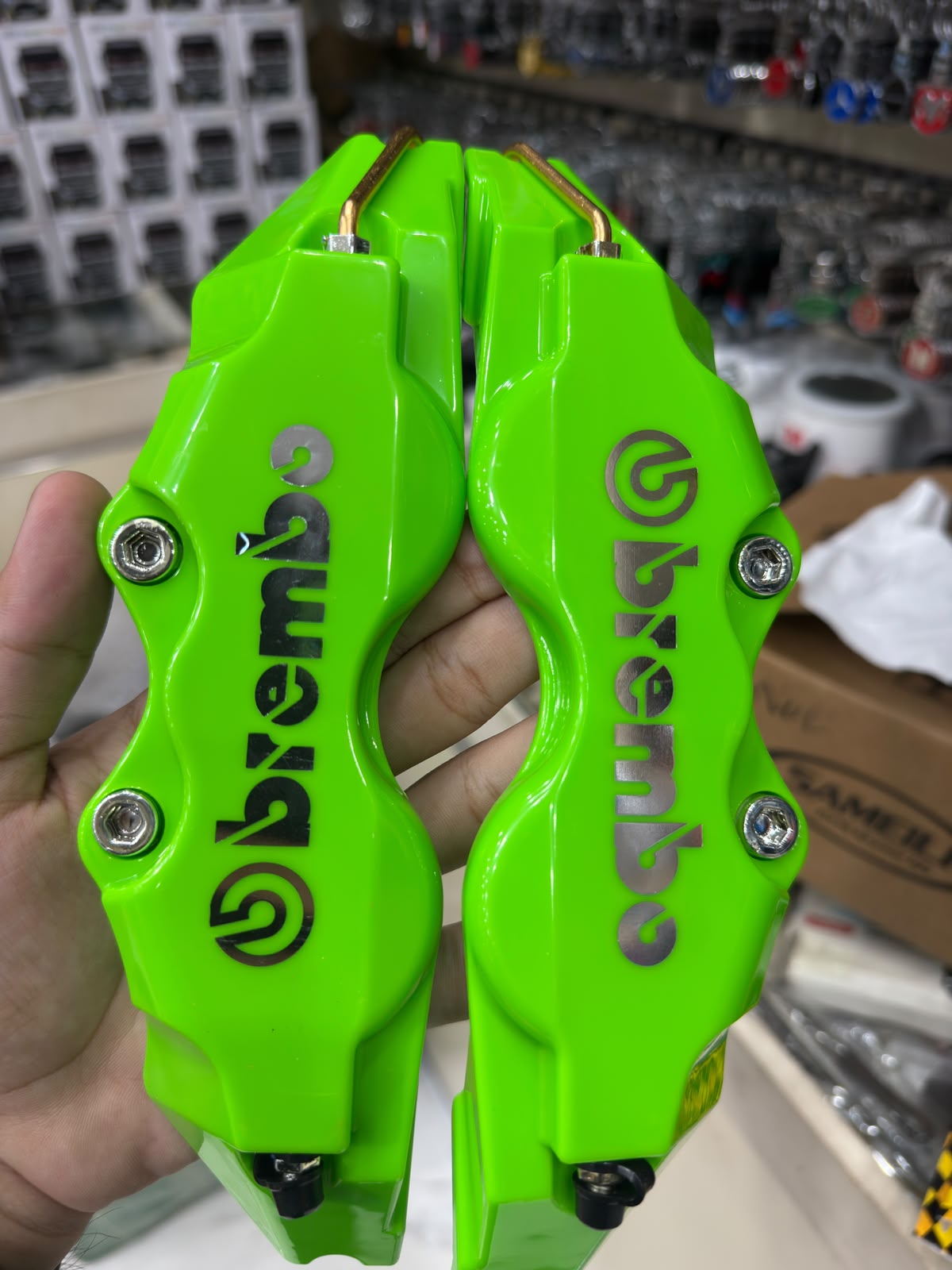 Lime Green Brembo Brake Callipers