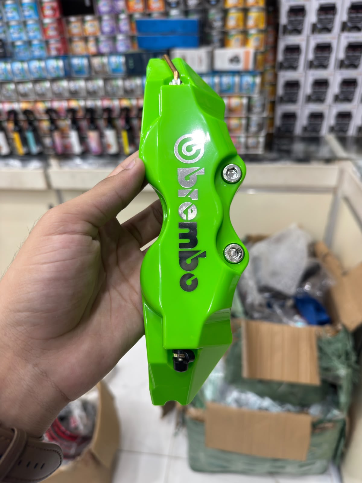 Lime Green Brembo Brake Callipers