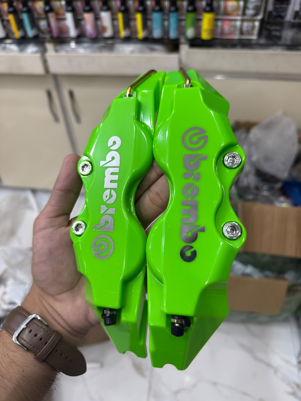 Lime Green Brembo Brake Callipers