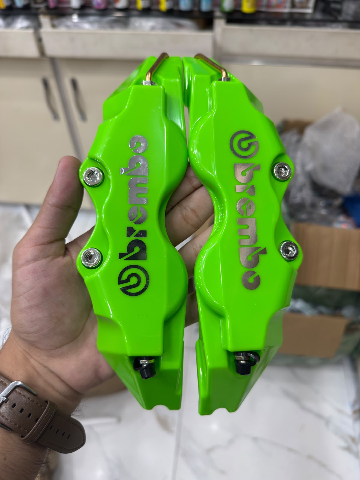Lime Green Brembo Brake Callipers