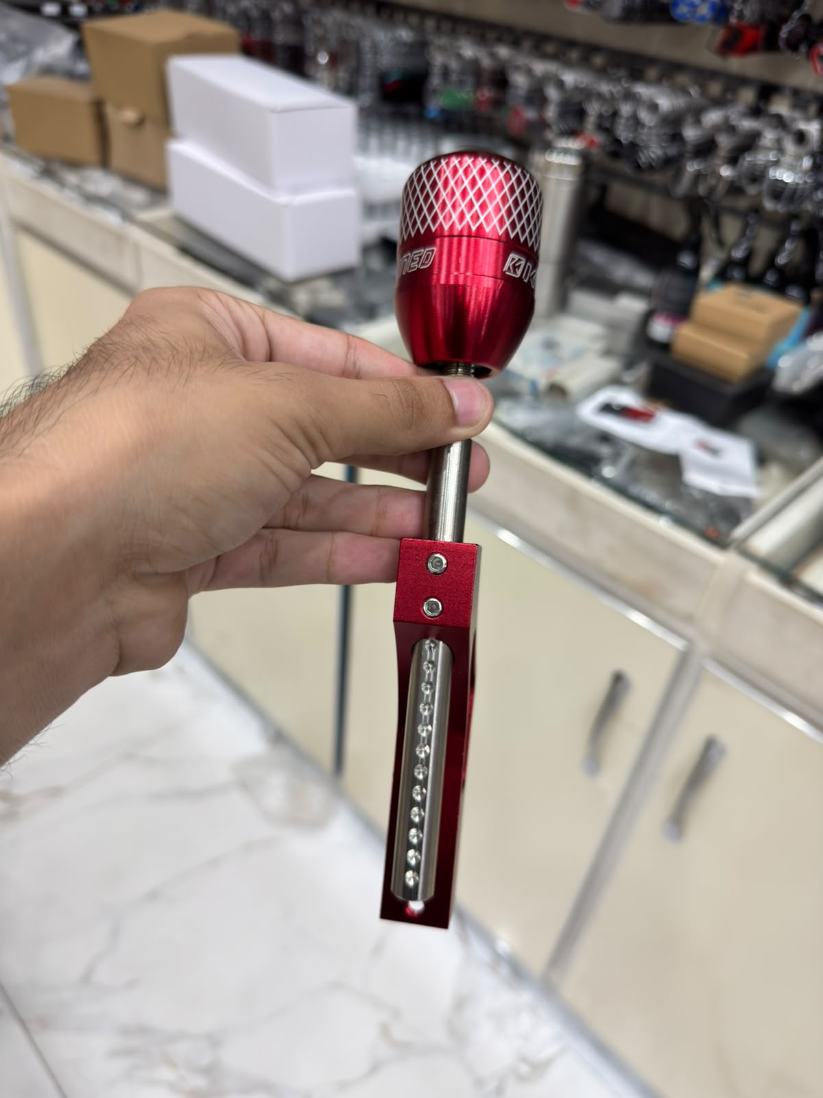 Red Custom Racing Gear Shifter