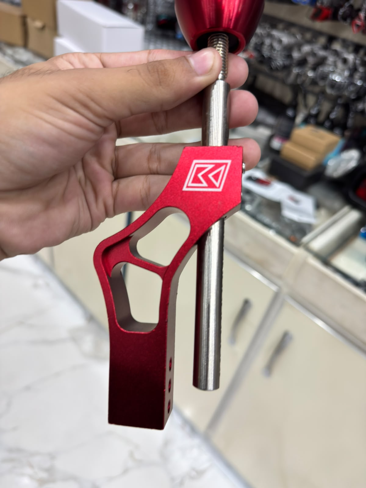 Red Custom Racing Gear Shifter