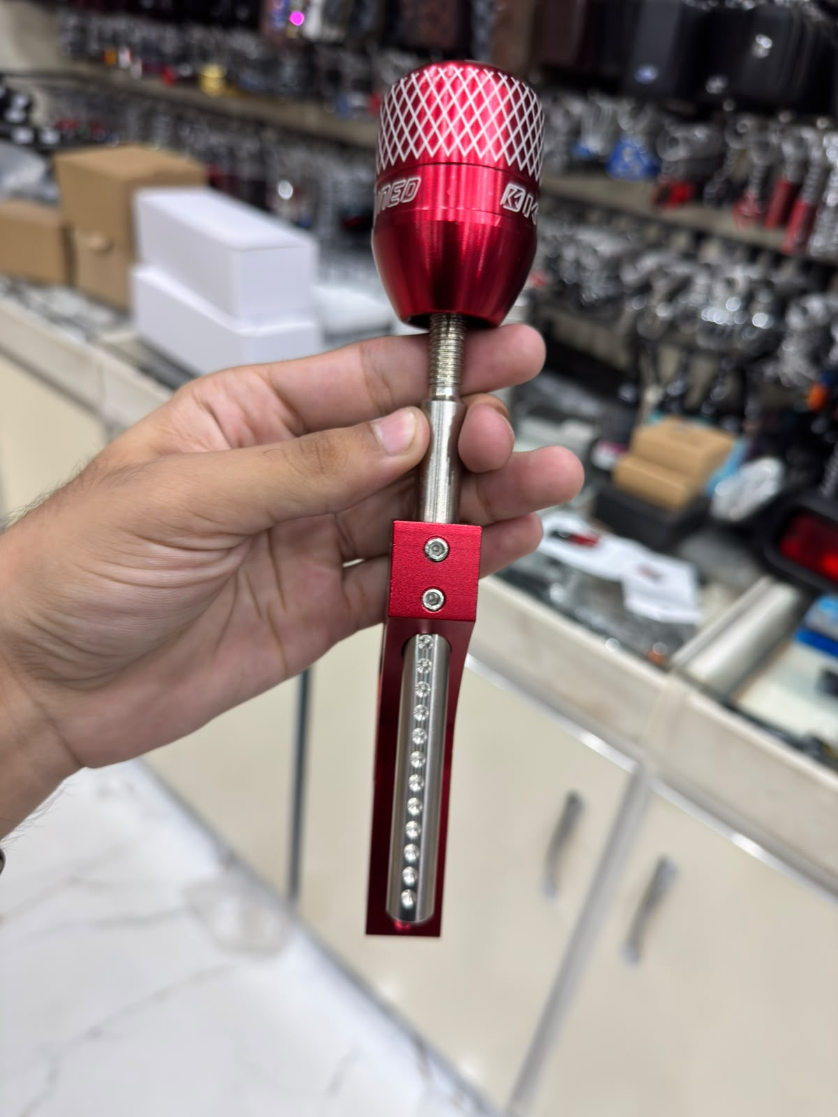 Red Custom Racing Gear Shifter
