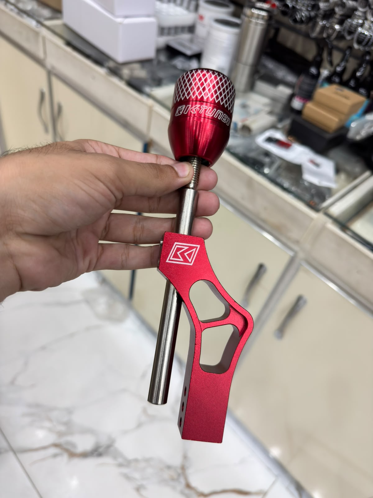 Red Custom Racing Gear Shifter