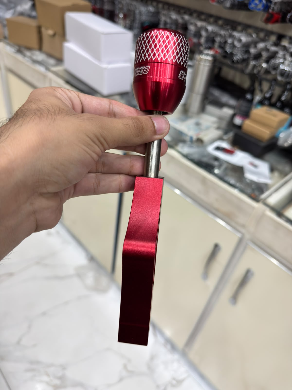 Red Custom Racing Gear Shifter