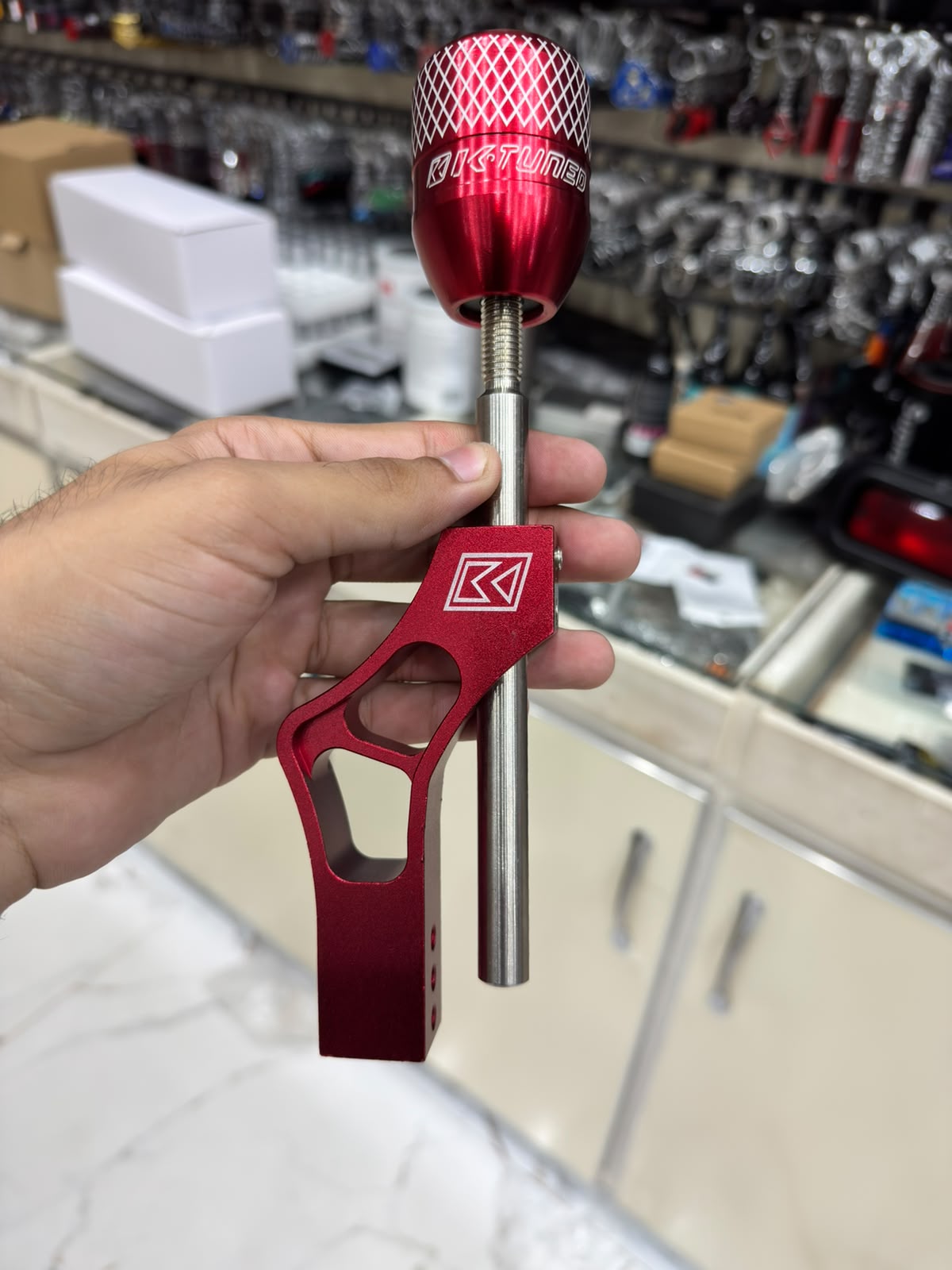 Red Custom Racing Gear Shifter