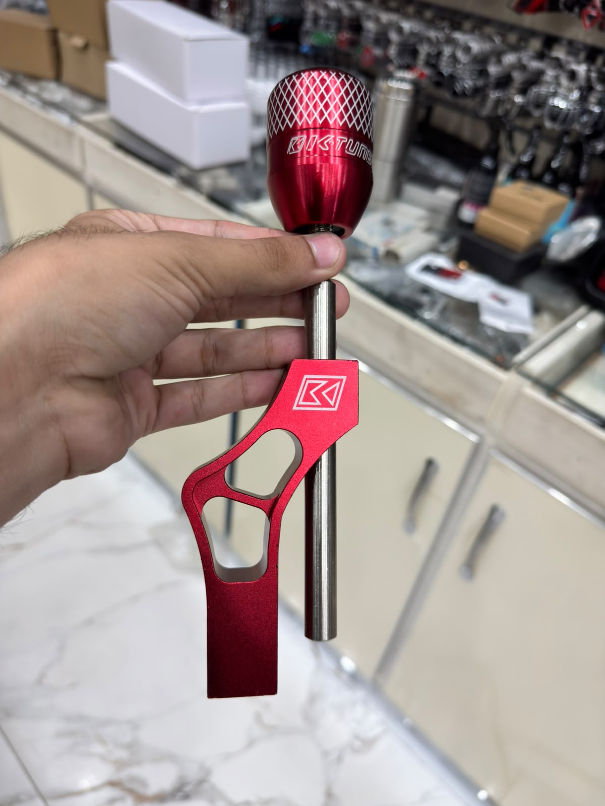 Red Custom Racing Gear Shifter