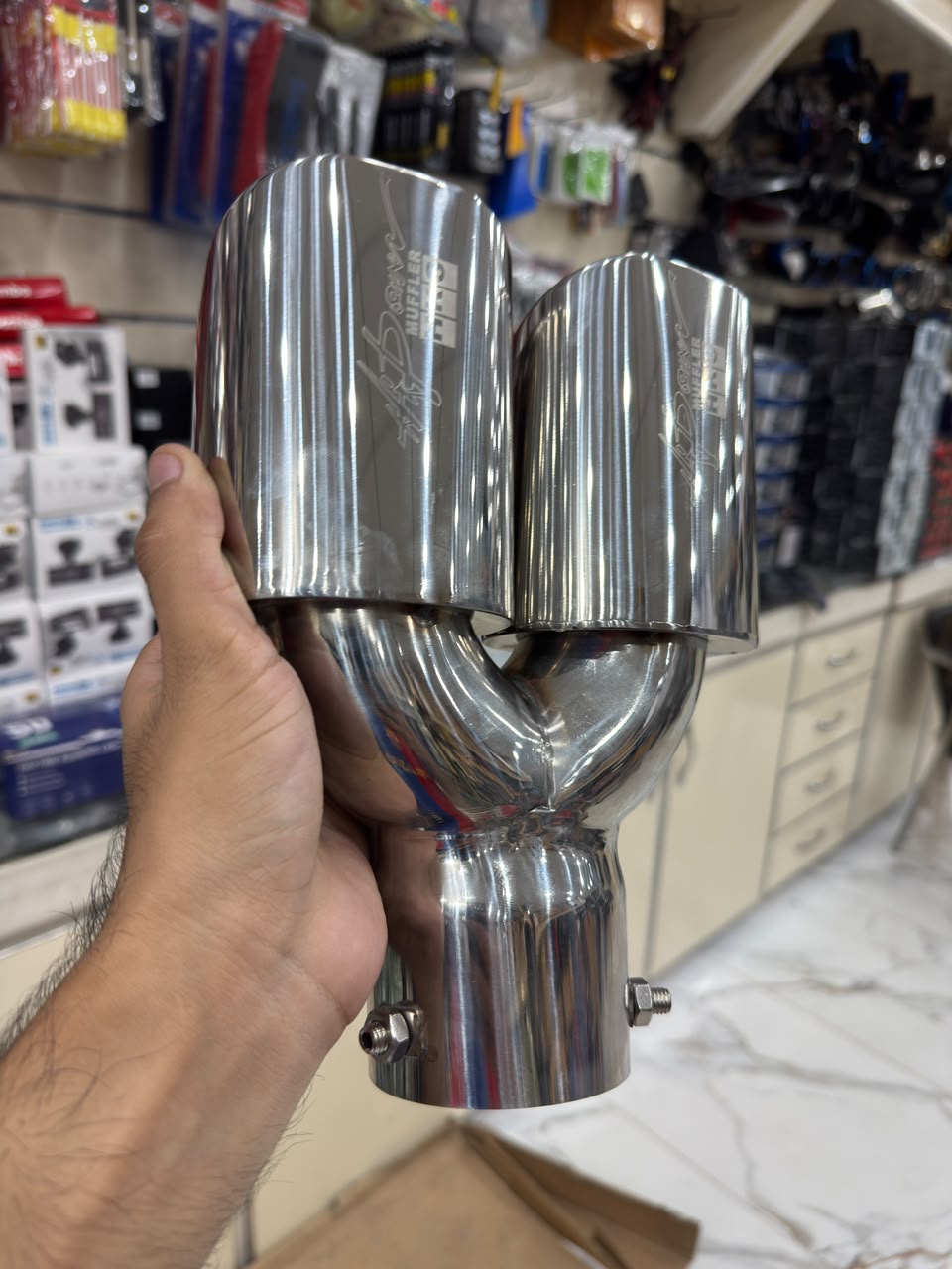 Universal Dual Stainless Steel Exhaust Tip