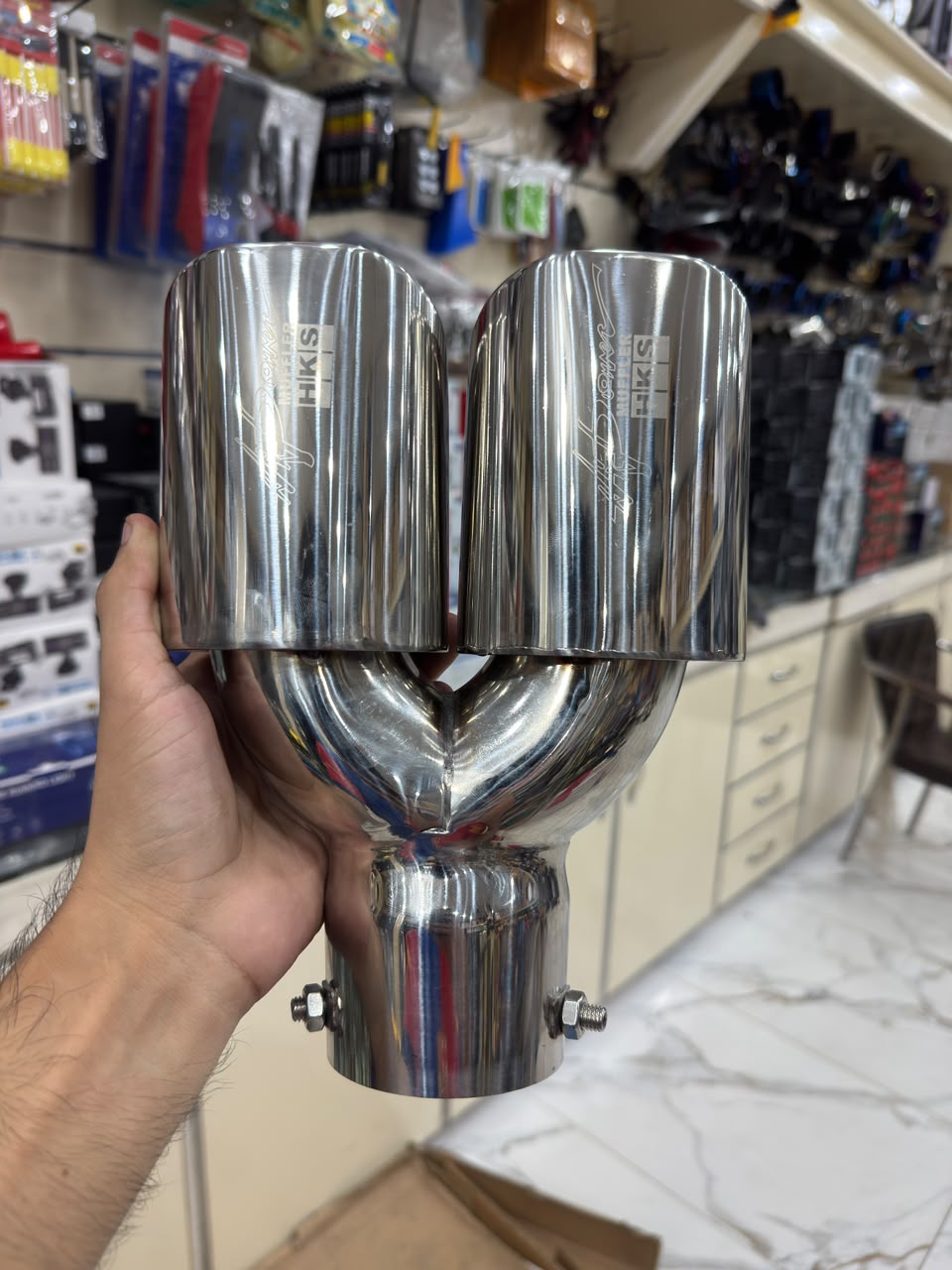 Universal Dual Stainless Steel Exhaust Tip
