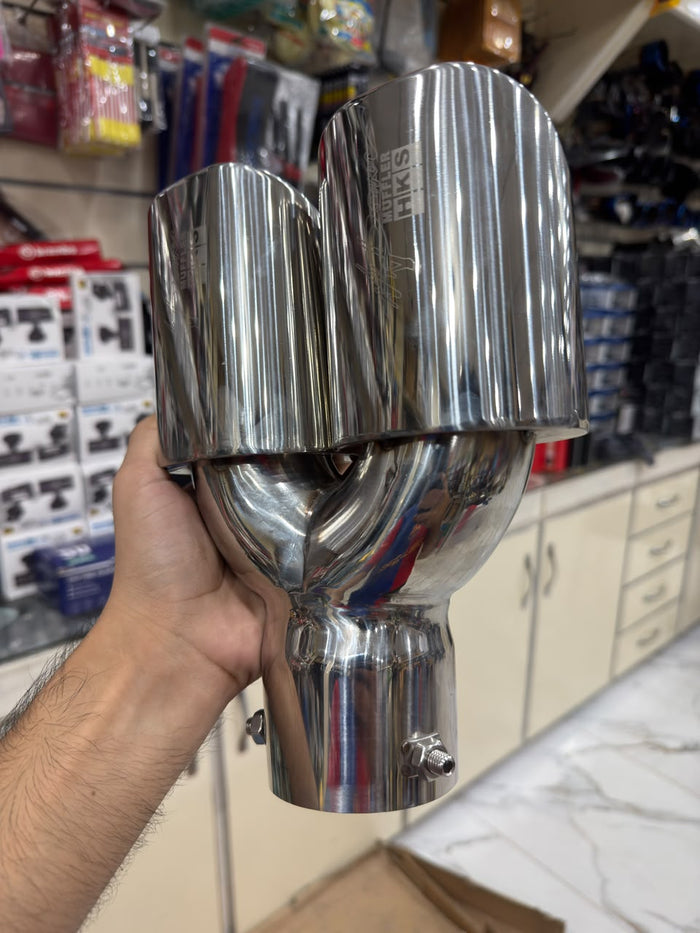 Universal Dual Stainless Steel Exhaust Tip