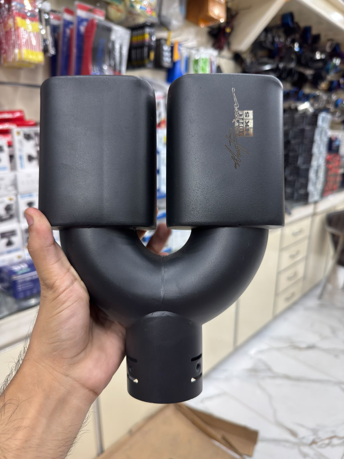 Universal Dual Stainless Steel Exhaust Tip