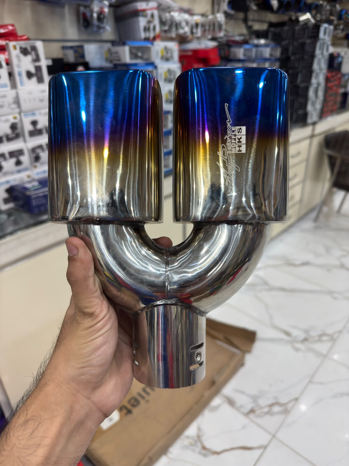 Universal Dual Stainless Steel Exhaust Tip