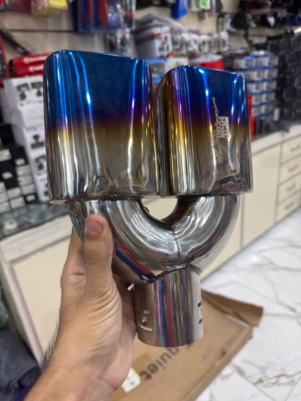 Universal Dual Stainless Steel Exhaust Tip