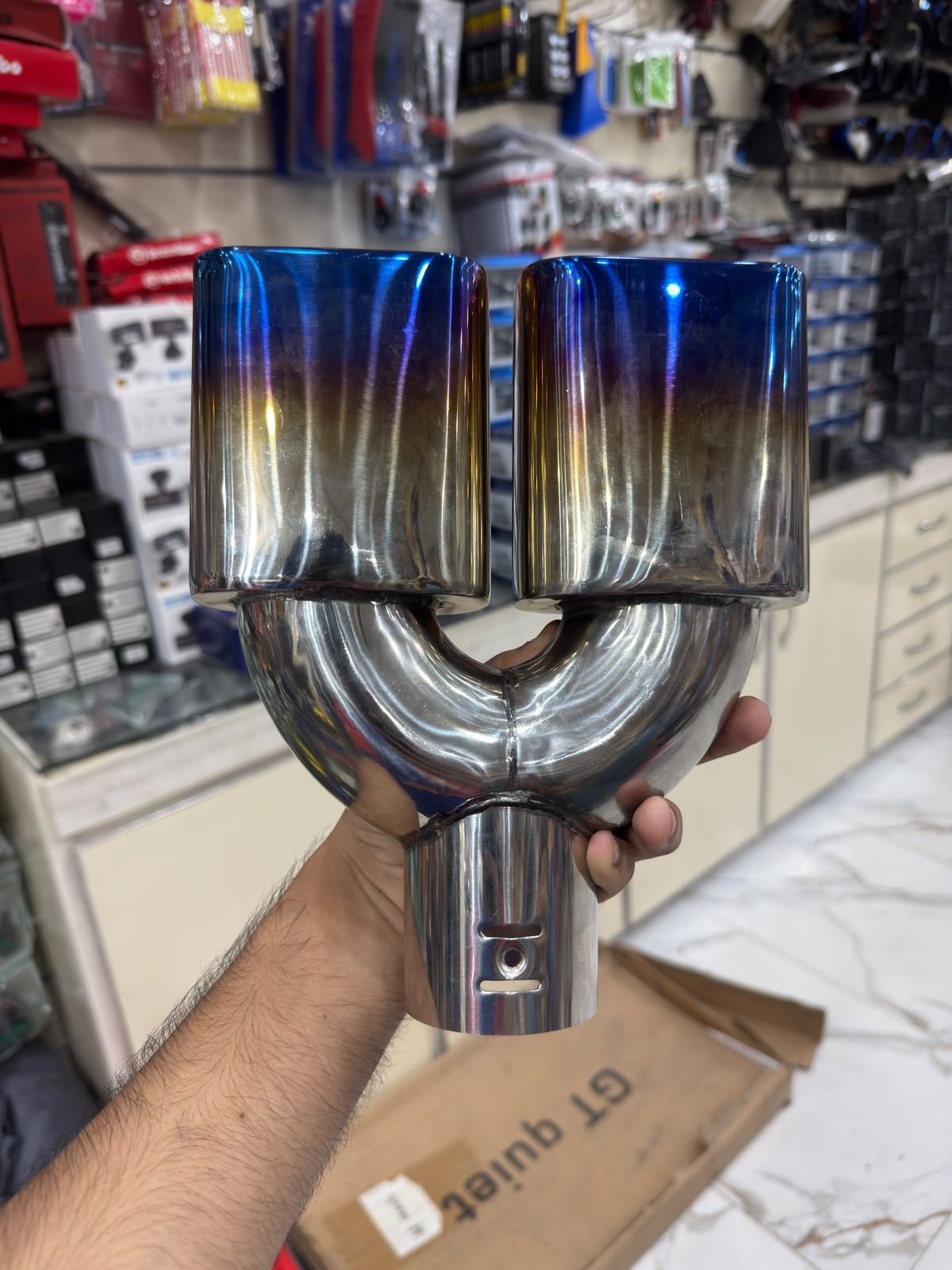 Universal Dual Stainless Steel Exhaust Tip
